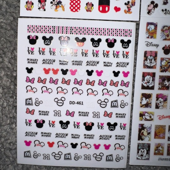 $.50 VALENTINES NAIL STICKER SHEET. NEW. $.50 WITH ANY ORDER OF $10 OR MORE. - Picture 3 of 3